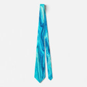Wasserfarbene blaue Maßanfertigung Krawatte (Vorderseite)