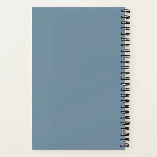 Wasserfarbene blaue Tones Frauenportrait Notizblock (Rückseite)