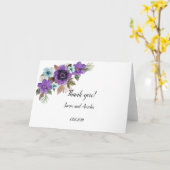 Wasserfarbene Blume Romantischer Marmor Karte (Gelbe Blume)