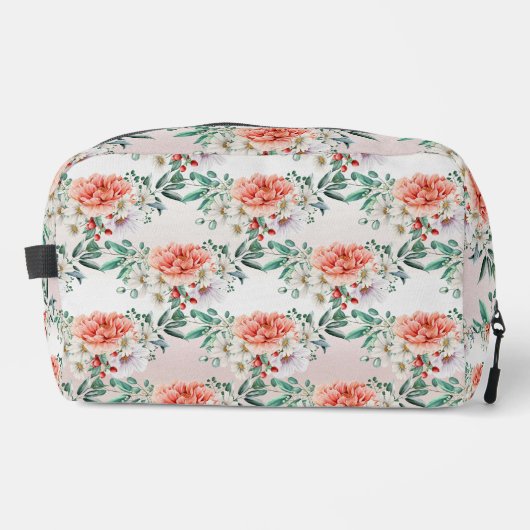 Wasserfarbene Blume Toilettenbeutel Waschbeutel (Vorderseite)