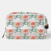 Wasserfarbene Blume Toilettenbeutel Waschbeutel (Rückseite)