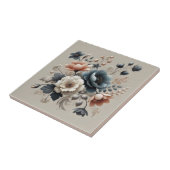Wasserfarbene Blumen Elegantes Frühjahrsdesign Fliese (Seite)