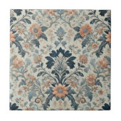 Wasserfarbene Blumen Elegantes Frühjahrsdesign Fliese (Vorderseite)