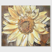 Wasserfarbene Blumen Frische Pasta machen Geschenkpapier (Flach)