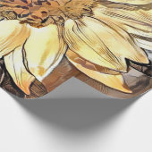 Wasserfarbene Blumen Frische Pasta machen Geschenkpapier (Ecke)