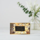 Wasserfarbene Blumen Frische Pasta machen Visitenkarte (Stehend Vorderseite)