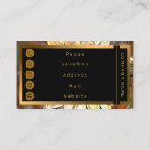 Wasserfarbene Blumen Frische Pasta machen Visitenkarte (Rückseite)