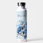 Wasserfarbene Blumen Wasserflasche Trinkflasche (Links)
