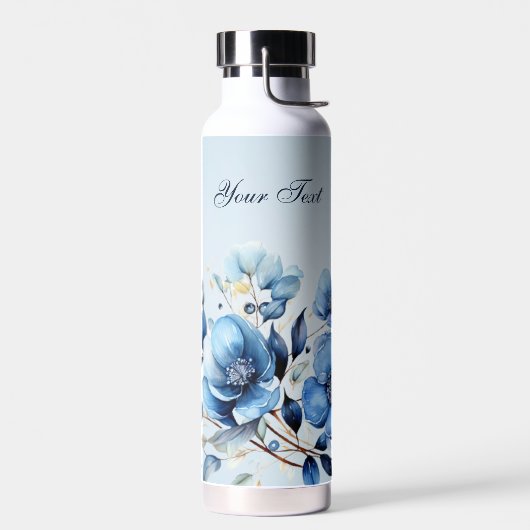 Wasserfarbene Blumen Wasserflasche Trinkflasche (Links)