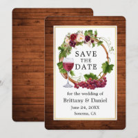 Wasserfarbene Blumentrauben Wreath Wood