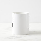 Wasserfarbene Blumenvase Tasse mit Buchstabe B (Mittel)
