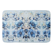 Wasserfarbene Blüten Badematte (Vorderseite)