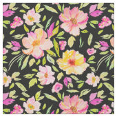 Wasserfarbene Blütenperle wiederholt Muster Stoff (Nahaufnahme)