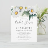 Wasserfarbene Brautdusche Einladung (Stehend Vorderseite)
