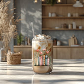 Wasserfarbene Bücher mit Namen Dosenglas