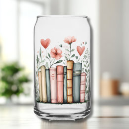 Wasserfarbene Bücher mit Namen Dosenglas