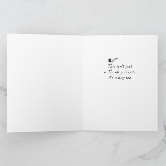 Wasserfarbene Chickadee Bird Nature Karte (Innenseite)