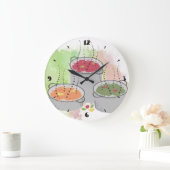 Wasserfarbene Dampf-Soßen Küchenuhr Große Wanduhr (Zuhause)