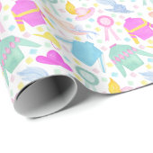 Wasserfarbene Derby Jerseys & Hats Geschenkpapier (Rolleneckpunkt)