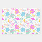 Wasserfarbene Derby Jerseys & Hats Geschenkpapier Set (Vorderseite)