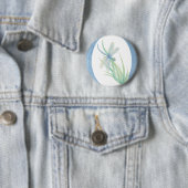 Wasserfarbene Dragonfly in Blue & Green Nature Art Button (Beispiel)