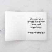 Wasserfarbene Dragonfly-Karte (Großdruck) Karte (Innenseite)