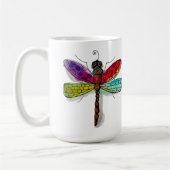 Wasserfarbene Dragonfly-Tasse Kaffeetasse (Links)