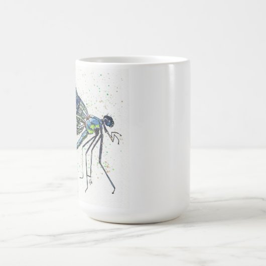 Wasserfarbene Dragonfly-Tasse Kaffeetasse (Mittel)