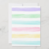 Wasserfarbene Eier Kick Osterfest Einladung (Rückseite)