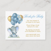Wasserfarbene Elephant Balloons Bücher für Baby Bl Begleitkarte (Vorderseite)