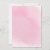 Wasserfarbene Elephant Girl Baby Dusche Einladung (Rückseite)