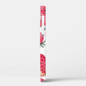 Wasserfarbene Erdbeeren Muster. Case-Mate iPhone Hülle (Rückseite / Links)