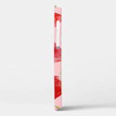 Wasserfarbene Erdbeeren, nahtlos, fruchtig. Case-Mate iPhone Hülle (Rückseite / Links)