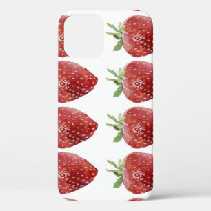 Wasserfarbene Erdbeeren: nahtloses Muster Case-Mate iPhone Hülle