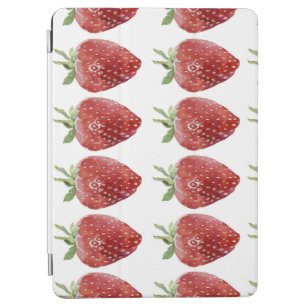 Wasserfarbene Erdbeeren: nahtloses Muster iPad Air Hülle