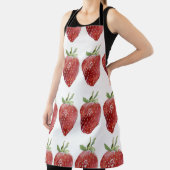 Wasserfarbene Erdbeeren: nahtloses Muster Schürze (InSitu)