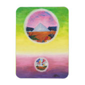 Wasserfarbene Fantasy Dimensions Pyramide Dream We Magnet (Vertikal)