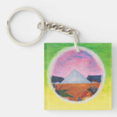 Wasserfarbene Fantasy Dimensions Pyramide Dream We Schlüsselanhänger (Vorderseite)