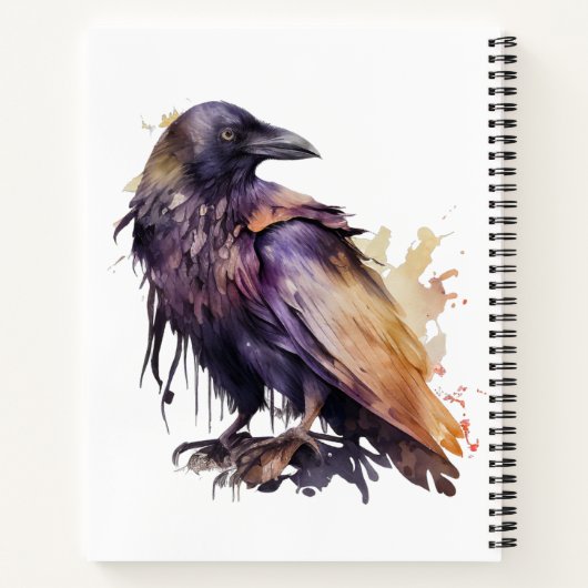 Wasserfarbene Felsen - Orange Notizblock (Rückseite)