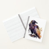 Wasserfarbene Felsen - Orange Notizblock (Innenseite)