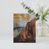 Wasserfarbene Felsgebirge Malerei Postkarte (Stehend Vorderseite)
