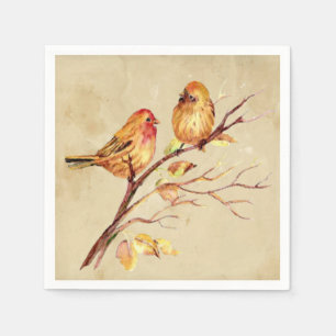 Wasserfarbene Finch Bird Wilhelm Tell Serviette