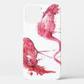 Wasserfarbene Flamingos, elegantes Design. Case-Mate iPhone Hülle (Rückseite)