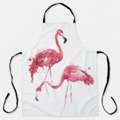 Wasserfarbene Flamingos, elegantes Design. Schürze (Vorderseite)