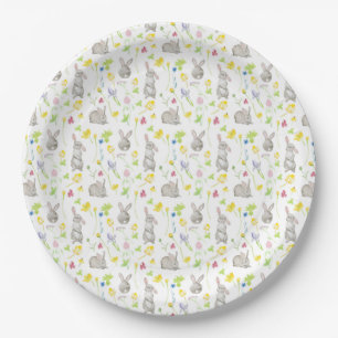Wasserfarbene Floppy Ostersonne Pappteller