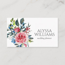 Wasserfarbene Flora und Fauna Fossilienmuseum Mont Visitenkarte