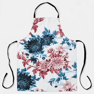 Wasserfarbene Floral nahtloses Muster auf weißem H Schürze