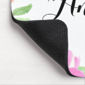 Wasserfarbene Frühjahrsblüten Personalisiertes Mou Mousepad (Ecke)