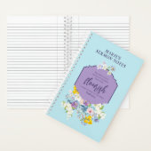 Wasserfarbene Frühlingsblumen Bibel Verse Personal Notizblock (Innen)