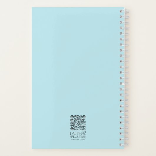 Wasserfarbene Frühlingsblumen Bibel Verse Personal Notizblock (Rückseite)